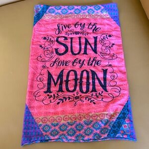 Pink and Blue Decorative Hair/Neck Buff